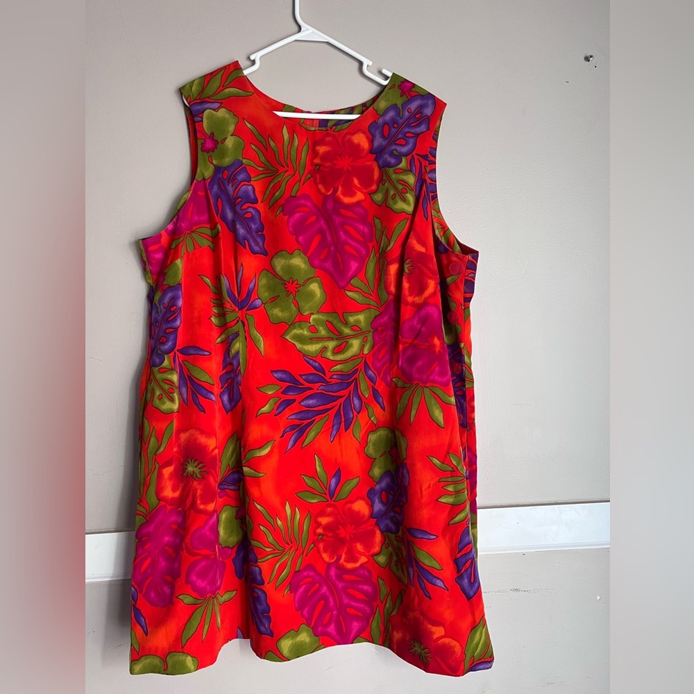 Vibrant Floral Sleeveless Dress